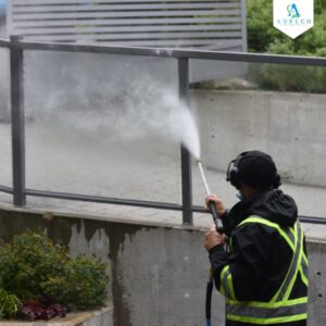 pressure washing by AdelCo Home Services