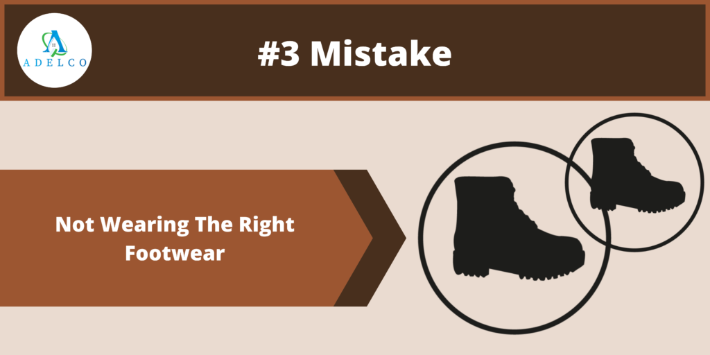 Gutter Cleaning Mistake #3: Not Wearing The Right Footwear