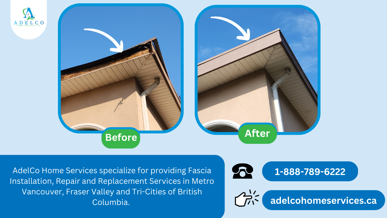 Soffit and Fascia Repair, Installation and Replacement Services By AdelCo Home Services