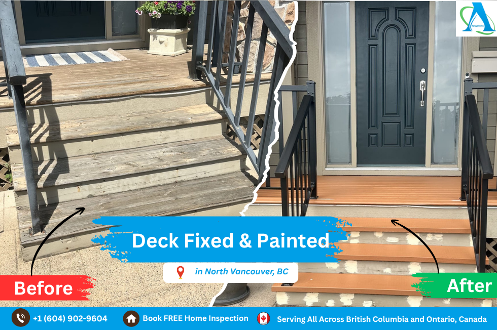From Worn to Wow: Deck Repair & Painting in North Vancouver by AdelCo