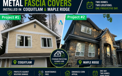 Metal Fascia Covers Installed in Coquitlam & Maple Ridge – Two Projects, One Day