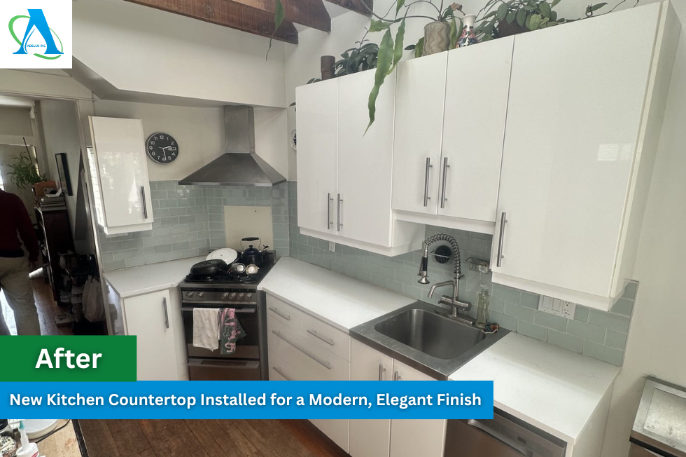 After New Kitchen Countertop Installation by AdelCo