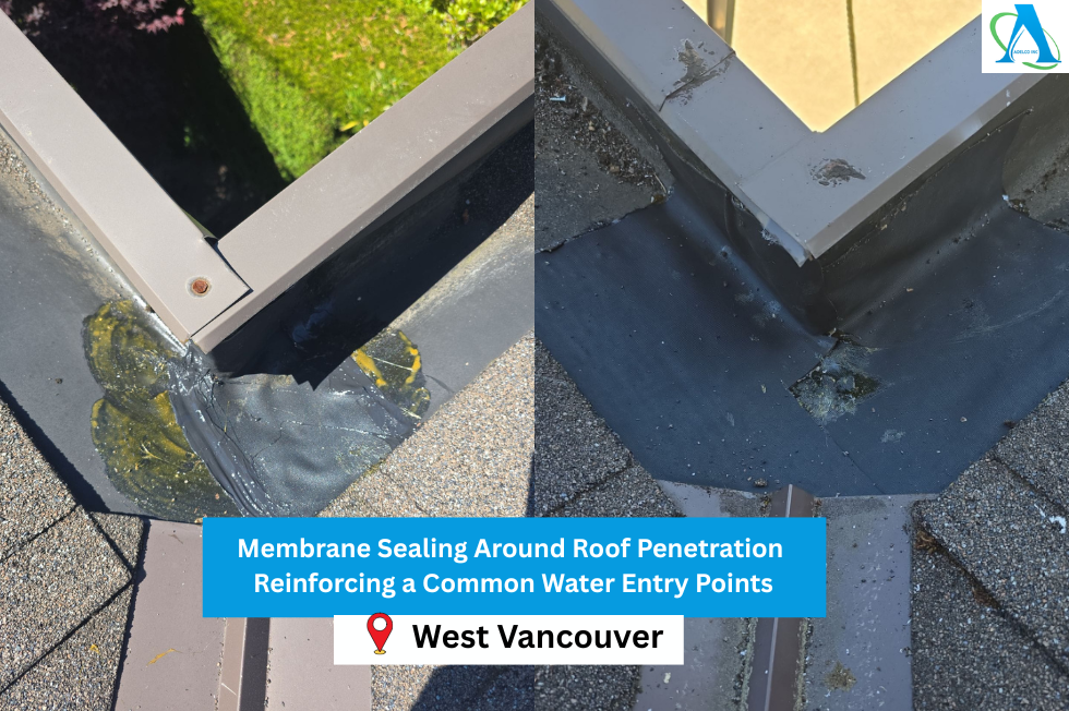 Hidden Gutter Membrane Sealed in West Vancouver