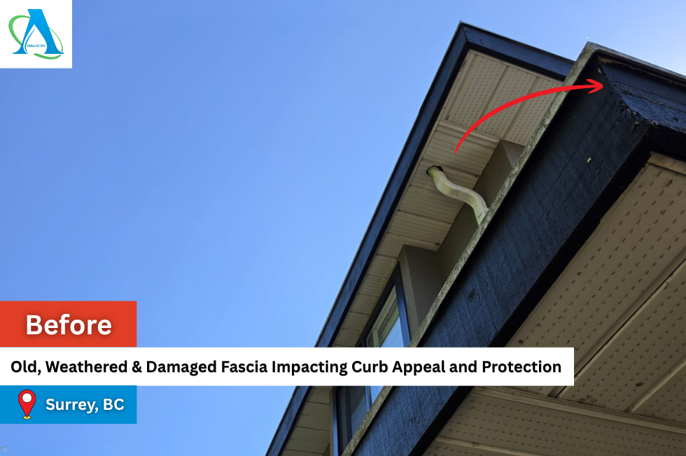 Before Metal Fascia Installation in Surrey