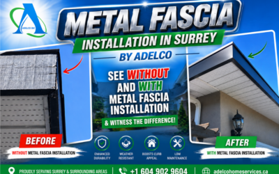 Metal Fascia Installation in Surrey, BC – A Complete Roofline Transformation by AdelCo Home Services (Case Study)