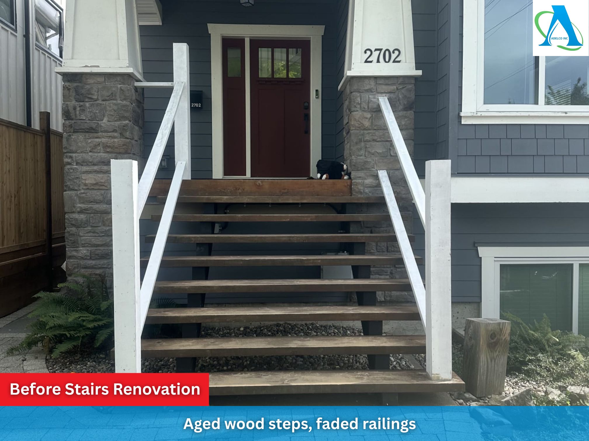 Before Stairs Renovation in Vancouver by AdelCo