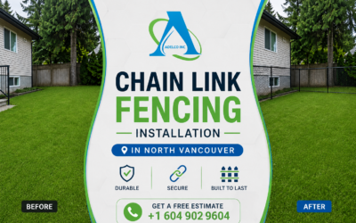 Chain link Fencing Installation in North Vancouver by AdelCo Home Services
