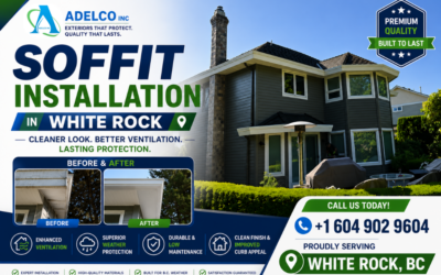 Soffit Installation in White Rock, BC – Before & After Roofline Upgrade
