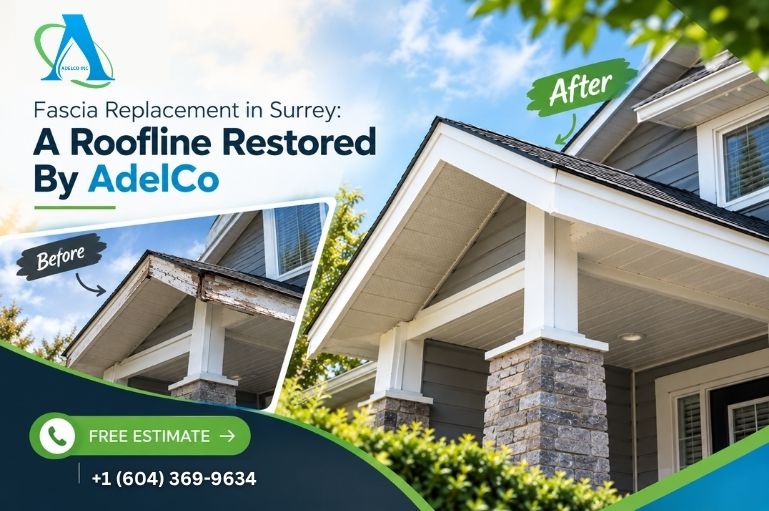 Fascia Replacement in Surrey: A Roofline Restored By AdelCo